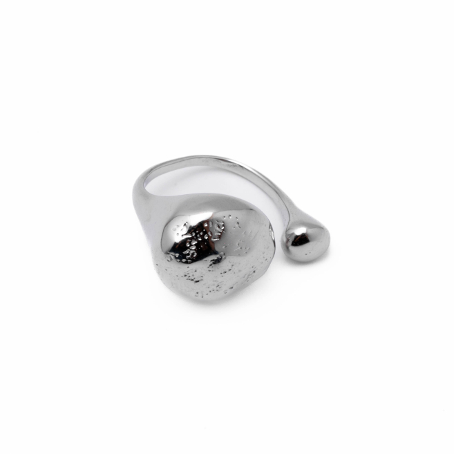 Anillo Y01012 Plateado Acero Inoxidable 2A53