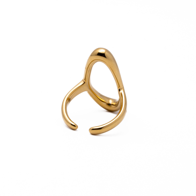 Anillo Y01008 Dorado Acero Inoxidable A49