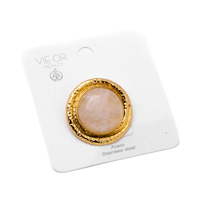 Anillo Y01000 Blanco Acero Inoxidable 2A14