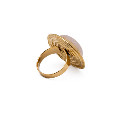 Anillo Y01000 Blanco Acero Inoxidable 2A14