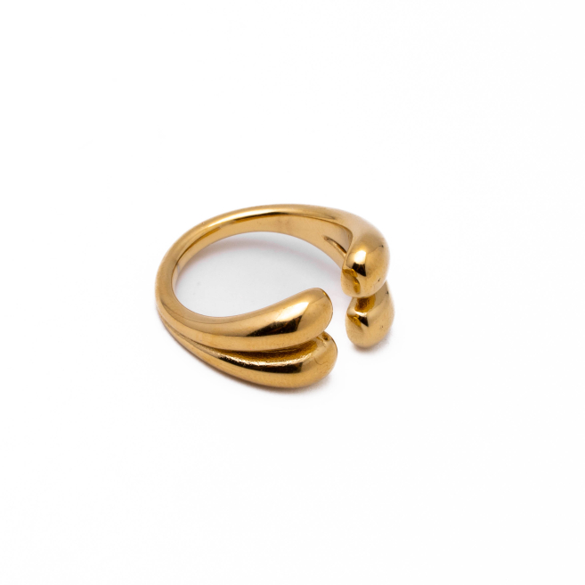 Anillo Y00956 Dorado Acero Inoxidable 2A34