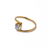 Anillo Y01021 Dorado Acero Inoxidable A32