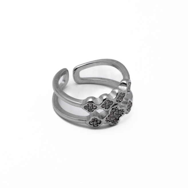 Anillo Y00996 Plateado Acero Inoxidable A43