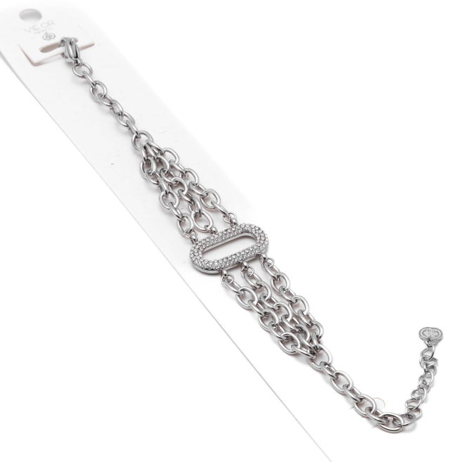 Pulsera Y01018 Plateado Acero Inoxidable 2B52