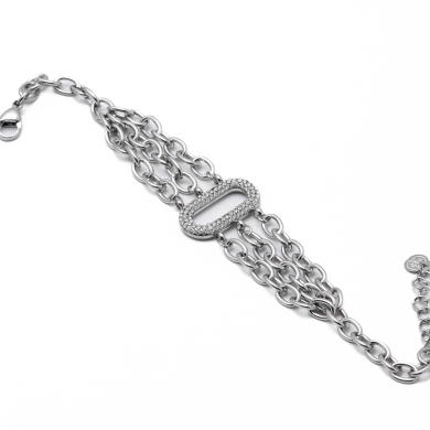 Pulsera Y01018 Plateado Acero Inoxidable 2B52