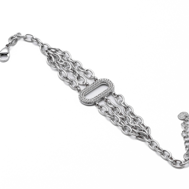 Pulsera Y01018 Plateado Acero Inoxidable 2B52