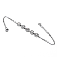 Pulsera Y00927 Plateado Acero Inoxidable 2B45