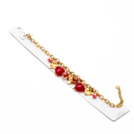 Pulsera Y00893 Rojo Acero Inoxidable 2B28