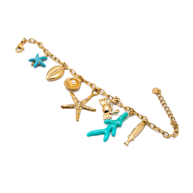 Pulsera Y00962 Azul Acero Inoxidable G48