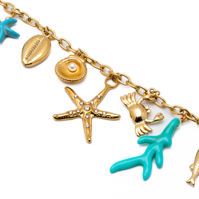 Pulsera Y00962 Azul Acero Inoxidable G48
