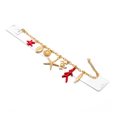 Pulsera Y00962 Rojo Acero Inoxidable G48