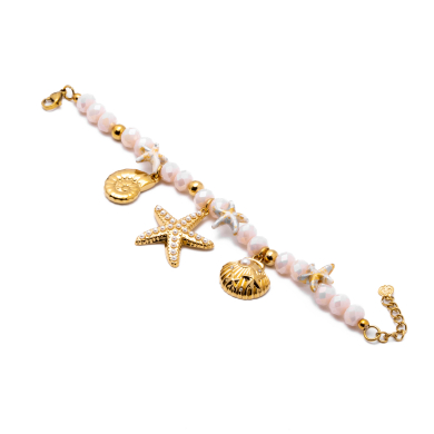 Pulsera Y00909 Beig Acero Inoxidable 2B28