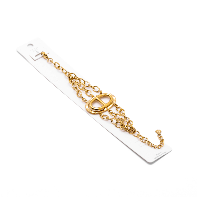 Pulsera Y00868 Dorado Acero Inoxidable 2B51