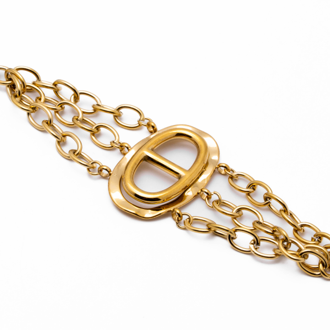Pulsera Y00868 Dorado Acero Inoxidable 2B51