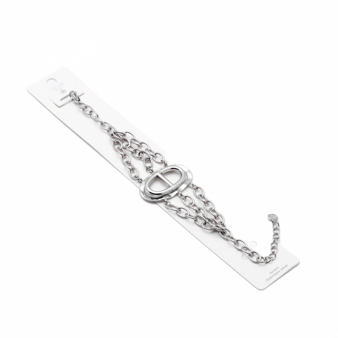 Pulsera Y00868 Plateado Acero Inoxidable 2B51