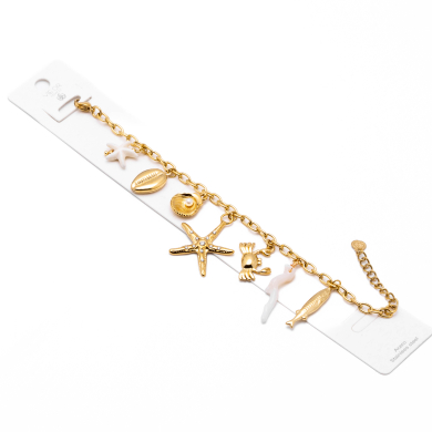 Pulsera Y00962 Beig Acero Inoxidable G48