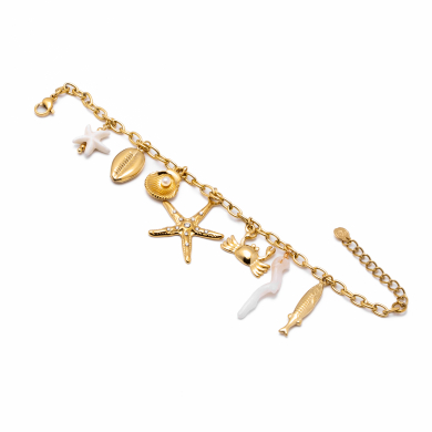 Pulsera Y00962 Beig Acero Inoxidable G48