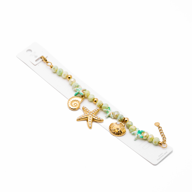 Pulsera Y00909 Verde Acero Inoxidable 2B28
