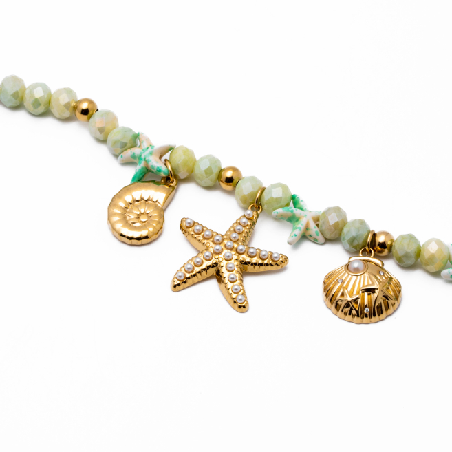 Pulsera Y00909 Verde Acero Inoxidable 2B28