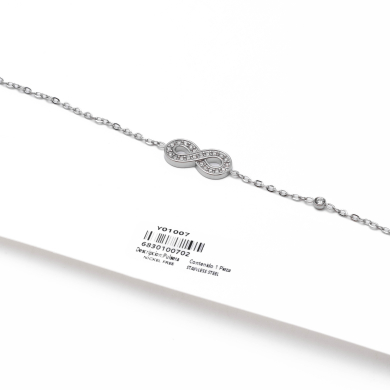 Pulsera Y01007 Plateado Acero Inoxidable 2B34