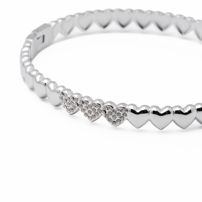 Brazalete Y01036 Plateado Acero Inoxidable 2C28