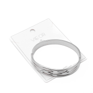 Brazalete Y00942 Plateado Acero Inoxidable 2C26