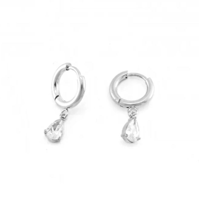 ARETES ZO6438E250 PLATEADO Acero Inoxidable