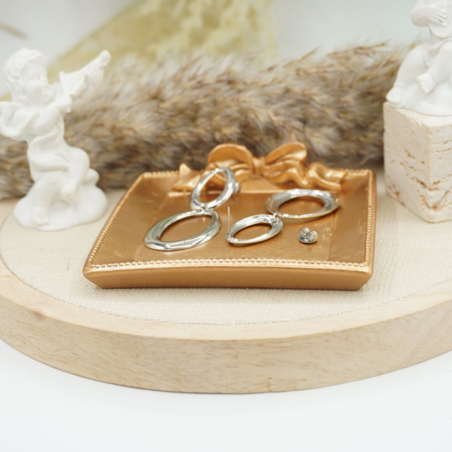 ARETES ZO12596E180 PLATEADO Acero Inoxidable