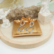 ARETES ZO12596E180 PLATEADO Acero Inoxidable