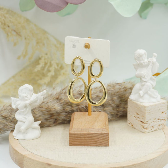 ARETES ZO12596E180 DORADO Acero Inoxidable