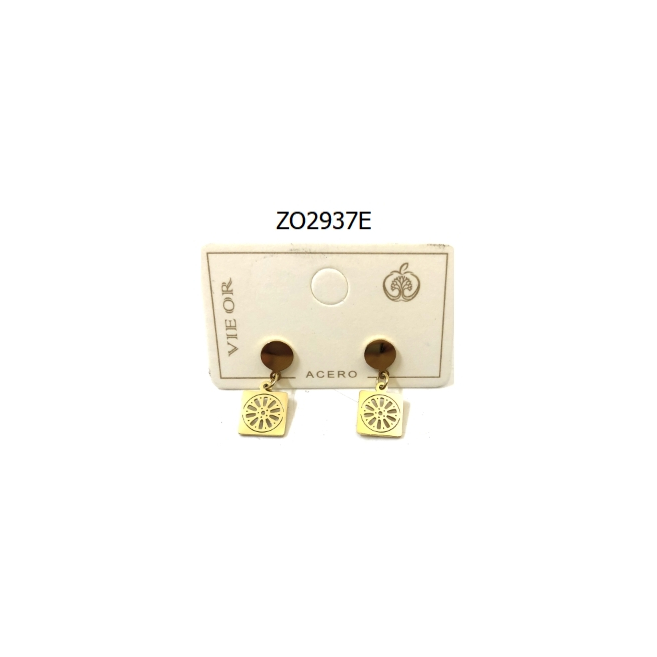 ARETES ZO2937E PLATEADO Acero Inoxidable