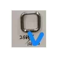 ARETES ZO13041E/2.5*15MM DORADO Acero Inoxidable