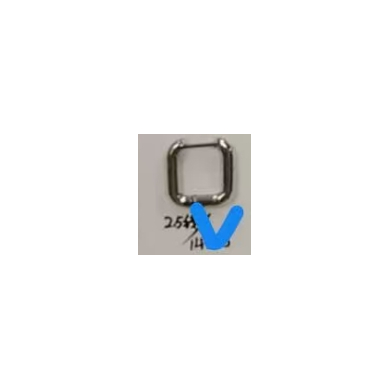 ARETES ZO13041E/2.5*15MM PLATEADO Acero Inoxidable