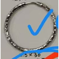 ARETES ZO13026E/2.5*30MM PLATEADO Acero Inoxidable
