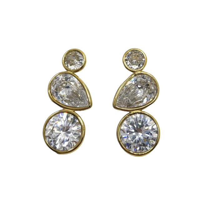 ARETES ZO15401E PLATEADO Acero Inoxidable