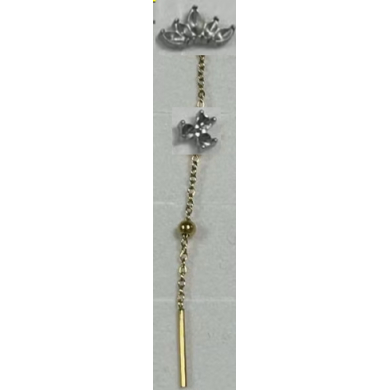 ARETES ZO14571E DORADO Acero Inoxidable
