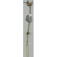 ARETES ZO14572E DORADO Acero Inoxidable