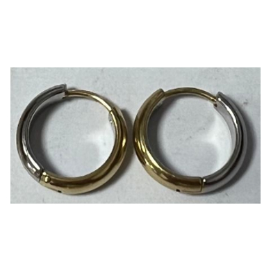 ARETES ZO15943E BICOLOR Acero Inoxidable