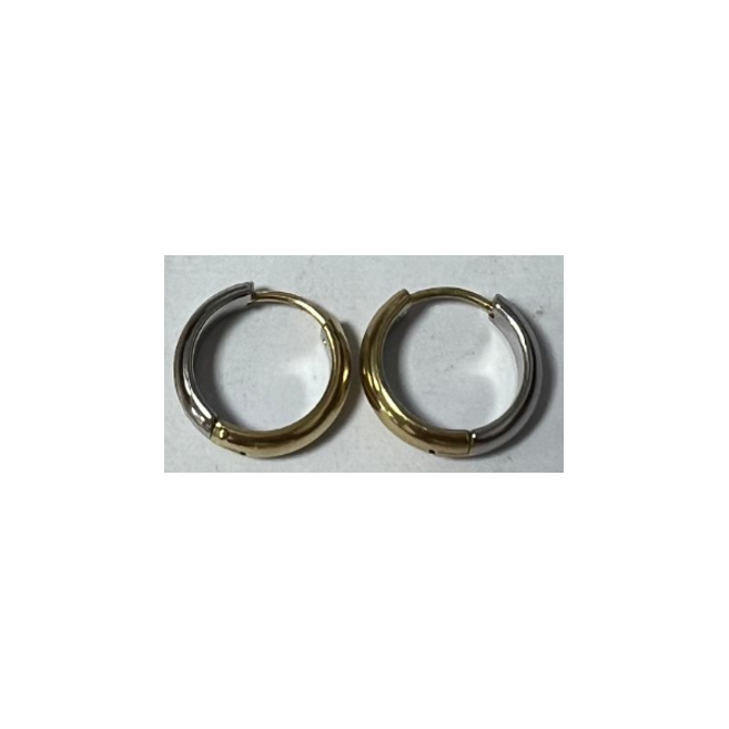 ARETES ZO15943E BICOLOR Acero Inoxidable