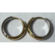 ARETES ZO15943E BICOLOR Acero Inoxidable