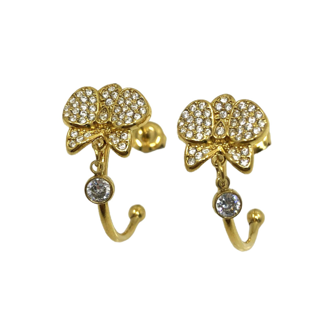 ARETES ZO15255E PLATEADO Acero Inoxidable