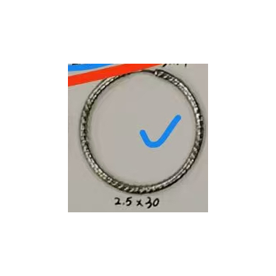 ARETES ZO13031E/2.5*30MM DORADO Acero Inoxidable