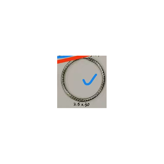 ARETES ZO13031E/2.5*30MM PLATEADO Acero Inoxidable