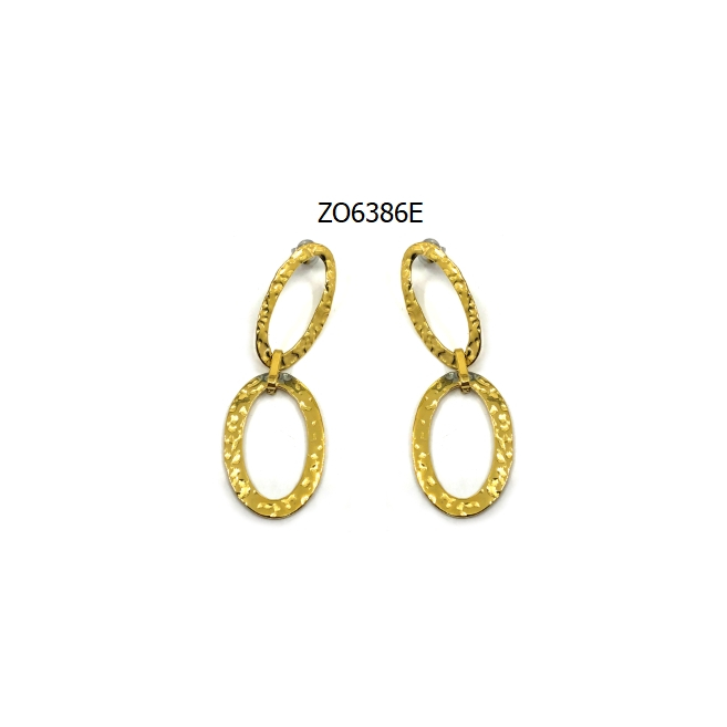 ARETES ZO6386E PLATEADO Acero Inoxidable
