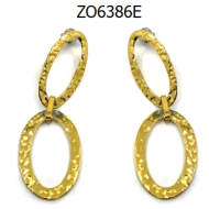 ARETES ZO6386E PLATEADO Acero Inoxidable