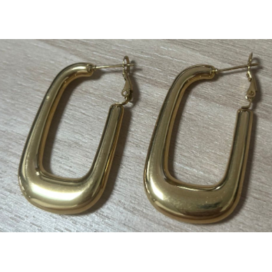 ARETES ZO15945E DORADO Acero Inoxidable