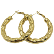 ARETES ZO15532E PLATEADO Acero Inoxidable