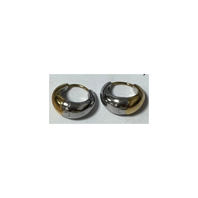 ARETES ZO15942E BICOLOR Acero Inoxidable