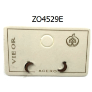 ARETES ZO4529E PLATEADO Acero Inoxidable
