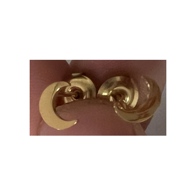 ARETES ZO15946E DORADO Acero Inoxidable